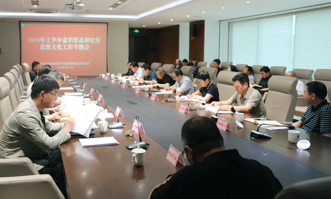 青海國投黨委召開2024上半年意識形態和宣傳思想文化工作專題會